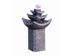 Chinese or Japanese Themed Medium Led Crystal Ball Water Feature