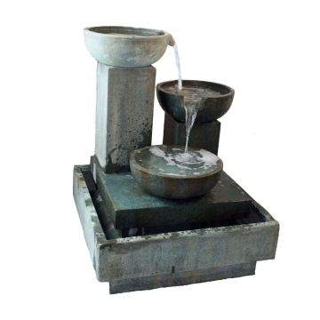Trio Cascade Fountain (Green)