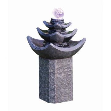 Chinese or Japanese Themed Medium Led Crystal Ball Water Feature