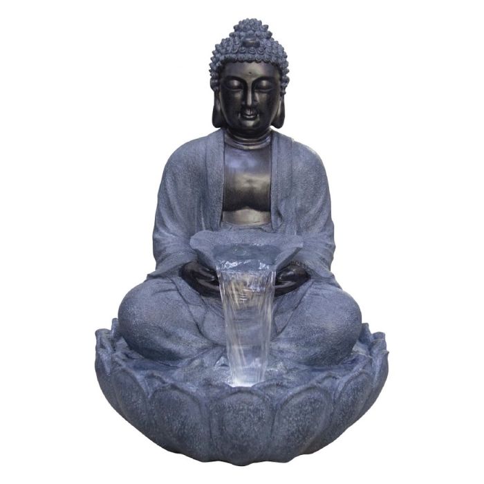 Giant Grey/Black Sitting Buddha main product photo