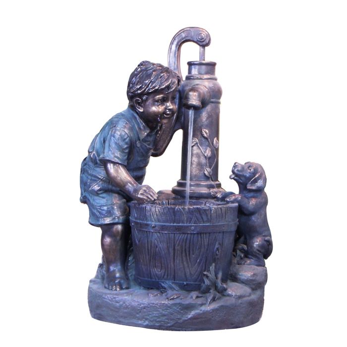 Boy & Dog at Pump main product photo