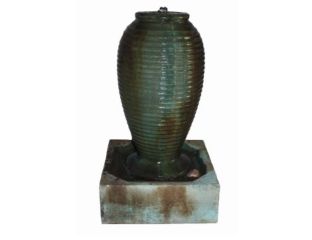 Small Ribbed Jar Fountain