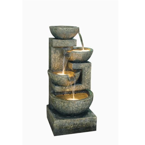 Large Granite Four Bowl Water Feature