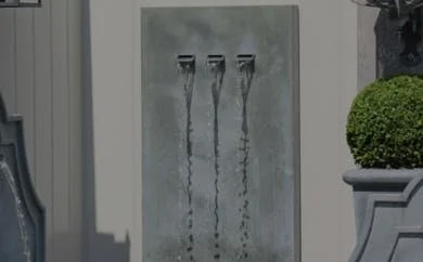 Contemporary Wall Fixed Concrete Water Feature